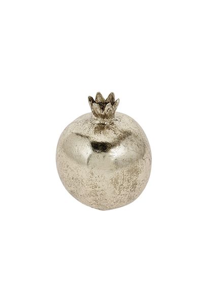 Homelux Decor de rodie, 8,5x8,5x10 cm, polystone, argintiu