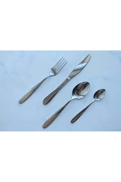 Homelux Set de tacâmuri din oțel inoxidabil, 24 de bucăți - Hml-ss