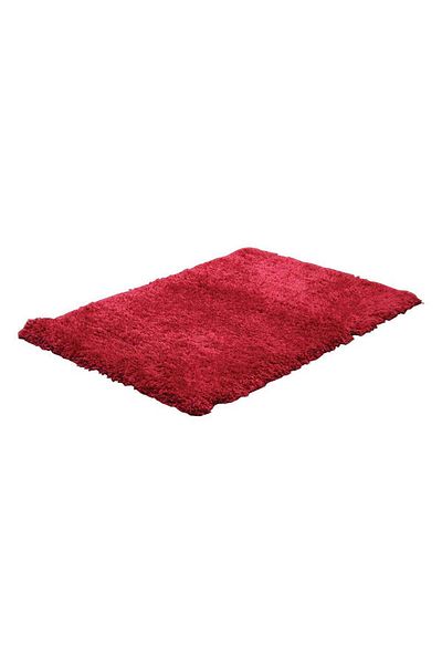 Homelux Flokati Carpet, Rectangular, 120x170, Plain, Red, Polyester, Polypropylene