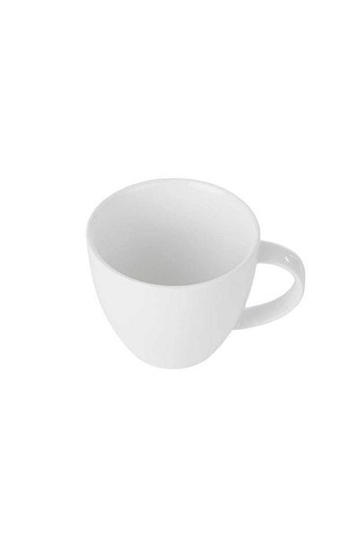 Homelux Cana de cafea, portelan, 220ml, alb, Kubiko/fala