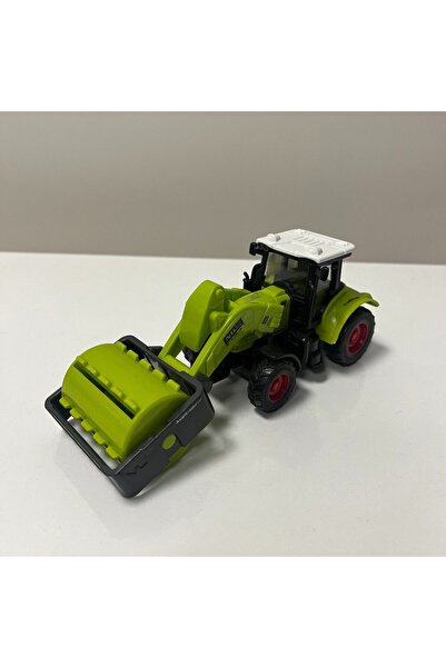 mavi su dünyası Traktör Yeşil Renk Titreşimli Yol Silindiri 1:55 Ölçekli - Mavi Su Dünyası