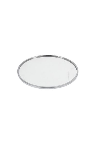 Homelux Suport pahare, 10 cm, metal/sticlă, argintiu, model 1