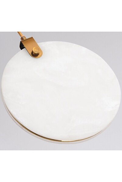 burenze Modern Lüks Tasarım Marble Lighting Sarkıt Beşli Sıralı Mermer Avize Eskitme Gold