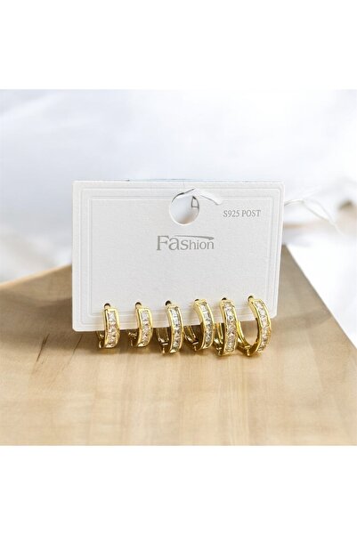 Axamore Çoklu Çelik Halka Küpe