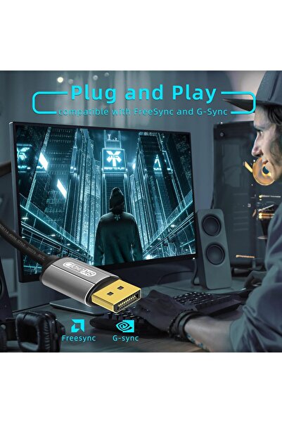 ARDSU Toptrend Mini Displayport Cable  8K DP [Display Port] Cable 1.4 Supports to 8K 60Hz,4K 144Hz,1080p