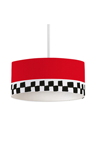 itsybitsy Finish Çizgisi Desenli Çocuk ve Bebek Tavan Aydınlatma - Ready Steady Go Serisi