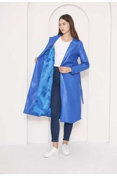 FASHIONLINE ДЪЛГО КОЖЕНО ПАЛТО