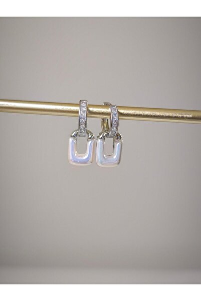 VOBEEYKU حجر الزركون يتحول إلى أقراط صغيرة مطلية