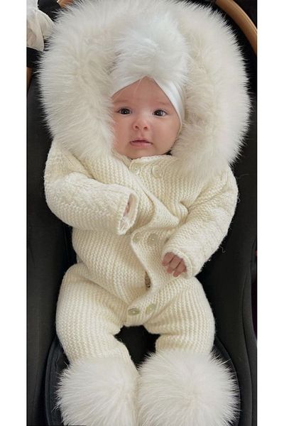 UmBaby Furry Knitwear Baby Romper - Welsoft Lined
