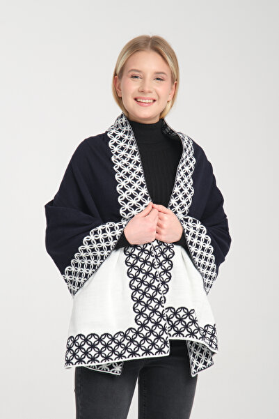 Wega Moda Şal confortabil de umăr cu inele elegante - Tricotaj versatil