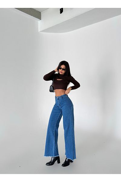 Butik ДАМСКИ СИНИ ДЪНКИ ОТ ЛИКРА