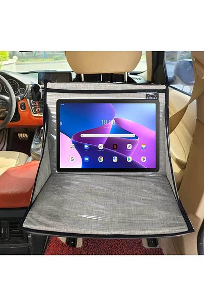RevuBaby New Generation Car Seat - Item Organizer Organizer with Folding Tablet Pocket, Beige