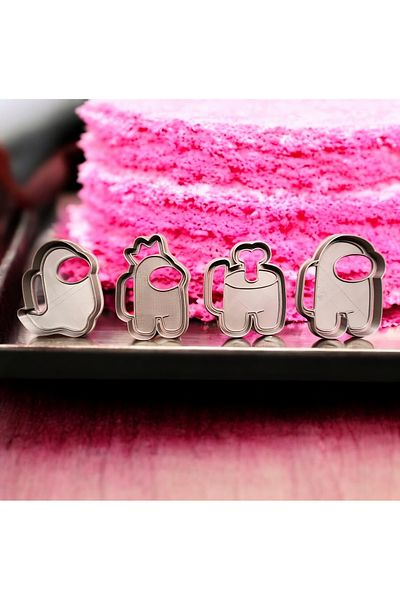 Beta Among Us Themed Cookie Mold Dough Shaper Set