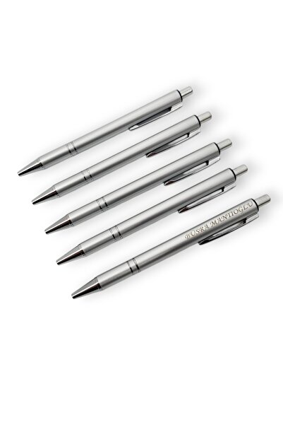 SürLaz Denil Hediyelik Öğretmenler Günü Hediyesi Eko 5'li İsme Özel Metal Tük...