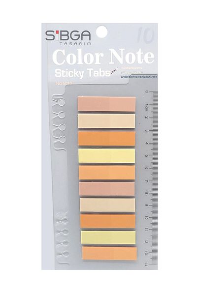 sibga tasarım Transparent Colored Post-It Note Paper - 200 Sheets Bookmark Sticker