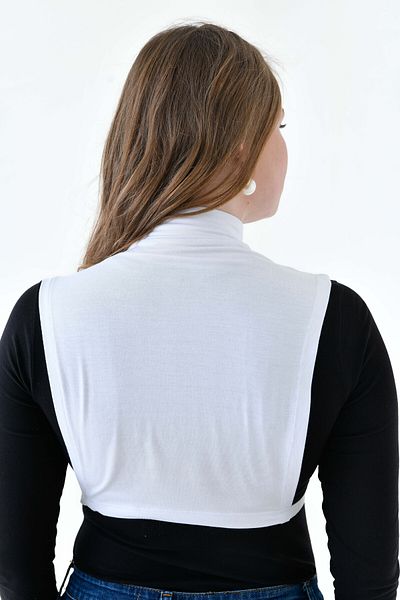 mirach Half Turtleneck - Flexible, Lycra Plus Size Body Set 2 Pack Sleeveless Neck Collar