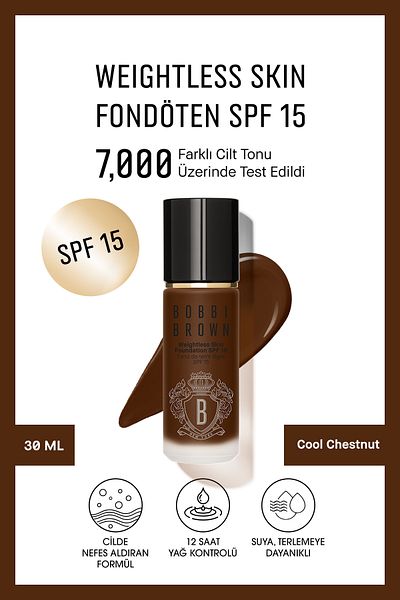BOBBI BROWN Moisturizing Cool Chestnut Passi with Spf15 30ml - Intense and Light Formula