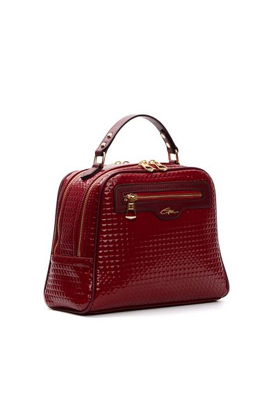 gio&mi Τσάντα χειρός και ώμου Claret Red Cube Neyva