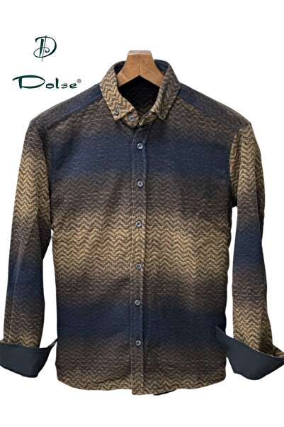DOLSE Slimfit Premium Desenli Oduncu Gömlek