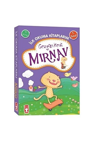 Timaş Çocuk Gezgin Kedi Mırnav İlk Okuma Kitaplarım Set (10 Kitap) / Timaş Ço...