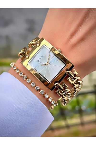 Homies Women Wristwatch Steel Band Waterproof Design Watch