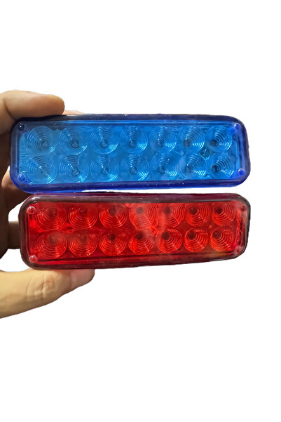 ARBIX 28 Ledli Çakar Araç Panjur Kırmızı Mavi  Modlu Profesyonel Çakar Lamba Led