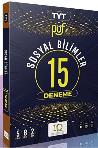 IQ YAYINLARI TYT Sosyal Bilimler 15 Deneme