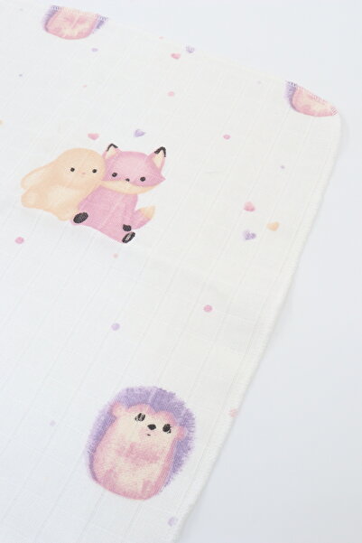 KEEBA 5-Piece Muslin Baby Mouth Wipes - 30X30, 100% Cotton