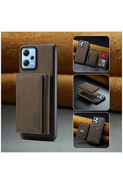Zebana Xiaomi Redmi Note 12 Pro 5G Uyumlu Kılıf Zebana 2in1 Elite Class Cüzda...