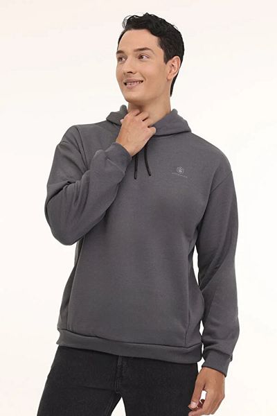 lumberjack Ανδρικό φούτερ MB SN04 HOODIE 4PR Anthracite