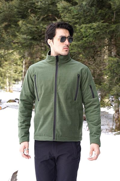 Fiyort Khaki Color Waterproof Outdoor Polar - Fy68