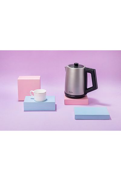 Tantitoni Stainless Steel Silver Gray Kettle-2l