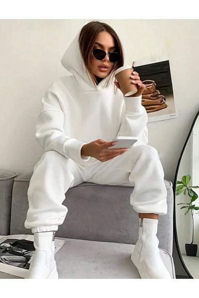 Know Soft Lux Unisex Tracksuit Set - Cotton, Oversize Fit