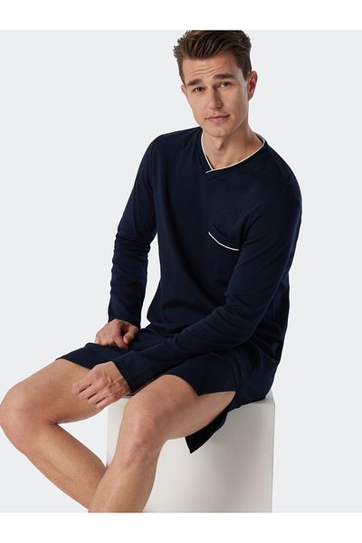Schiesser Nachthemd Fine Interlock Nacht-hemd Schlafmode Sleepwear Nachtwäsche