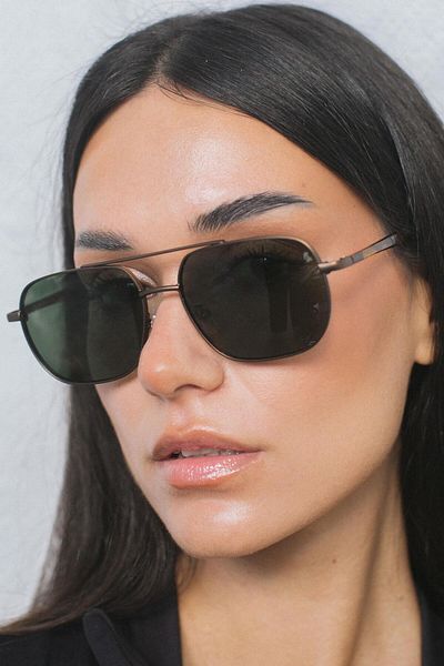 Bilge Karga Lis Bronze Green Sunglasses