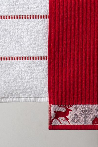 Ender Home Donnola New Year 2-Piece Gift Towel Set – 30X50Cm