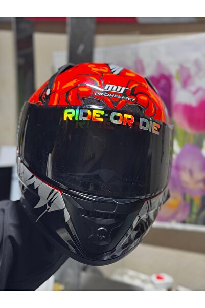 3M RIDE OR DIE Sticker Hologram / Kask Sticker / Kask Etiket / Vizör Sticker ...