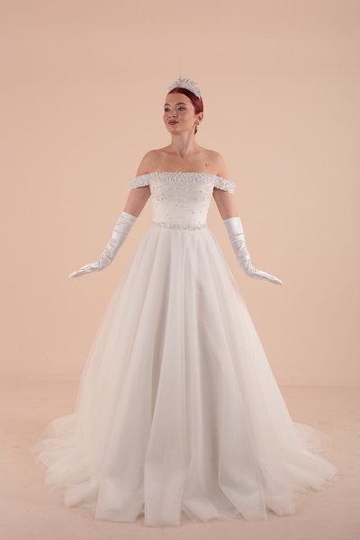 berissima bride İncili Dantel Simli Helen Gelinlik
