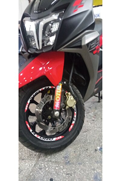 oracall Tvs NTORQ 125 JANT ŞERİT STİCKER KIRMIZI BEYAZ