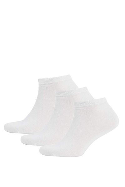 DeFacto New Season Men's Cotton 3-Piece Short Socks