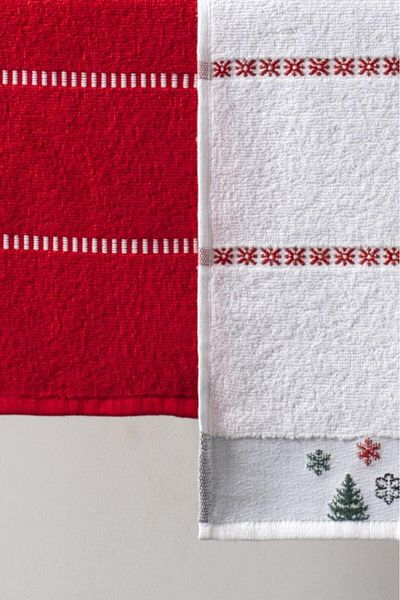 Ender Home Magnolia New Year 2-Piece Gift Towel Set – 30X50Cm