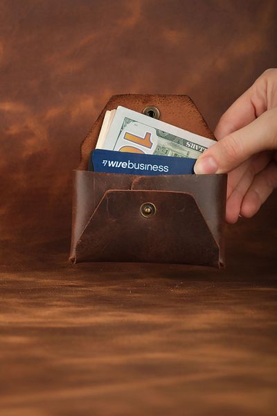 WATCHOFROYAL Vermont Gray Genuine Leather Wallet