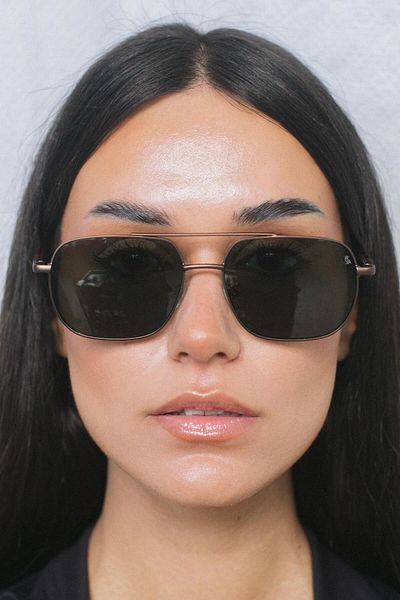 Bilge Karga Lis Bronze Green Sunglasses