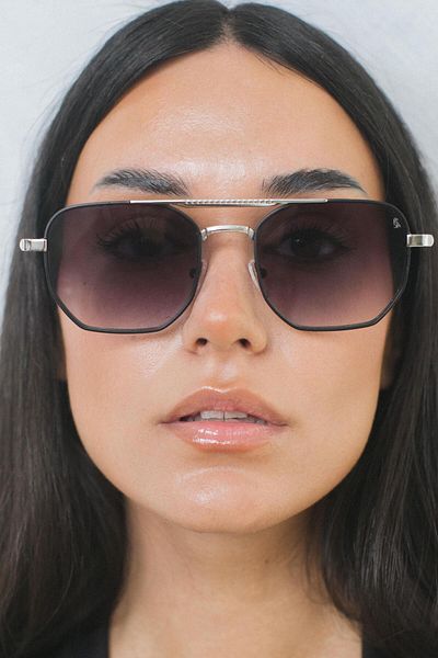 Bilge Karga Hurtaw Gray Silver Black Gradient Sunglasses