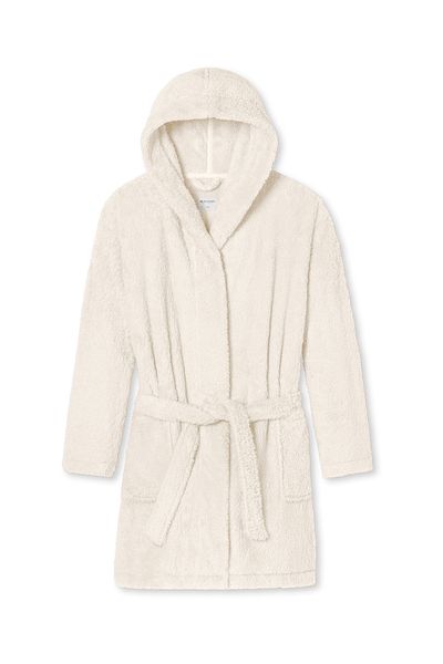 Schiesser Bademantel Teddy Fleece Bade-mantel Sauna Morgen-mantel Lounge