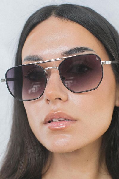 Bilge Karga Hurtaw Gray Silver Black Gradient Sunglasses