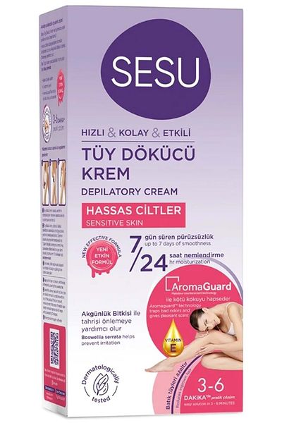 Sesu Depilatory Cream 40ml Sensitive Skin/Sensitive (Set of 2)