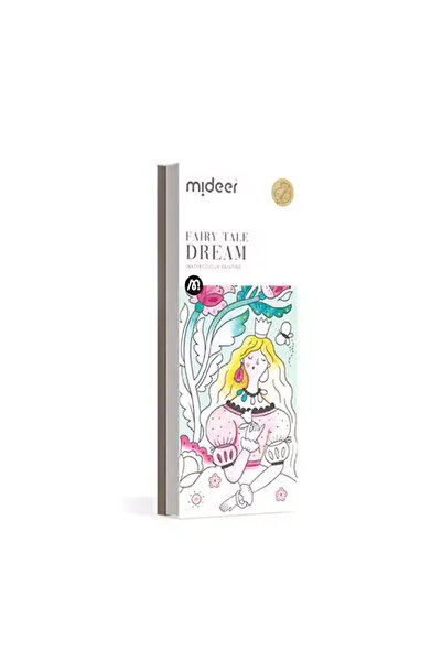Floopy Carte de colorat cu desene, include pensula de pictat si acuarele, Bas...