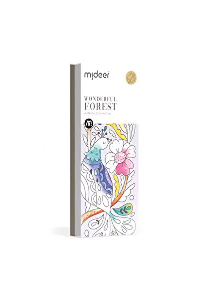 Floopy Carte de colorat cu desene, include pensula de pictat si acuarele, Pad...