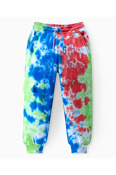 Ollington St. Ollington St.-100% Cotton Knit Full Sleeve Hooded Tie & Dye Sweatshirt Joggers Co/ord Set-Multicolor
